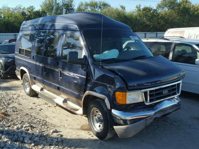 1FDNE24L04HA49709 - 2004 FORD ECONOLINE BLUE photo 1