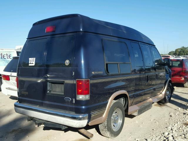 1FDNE24L04HA49709 - 2004 FORD ECONOLINE BLUE photo 4