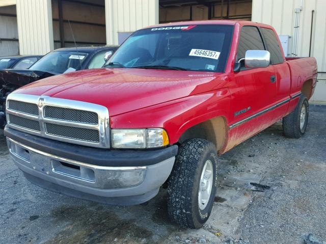 1B7HF13Z7VJ626406 - 1997 DODGE RAM 1500 RED photo 2