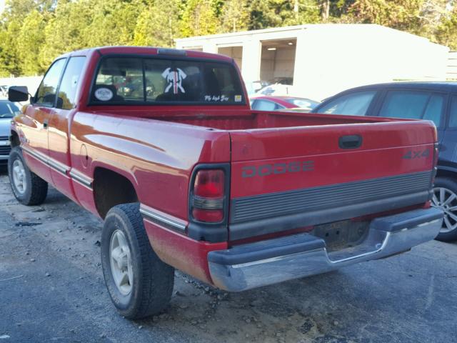 1B7HF13Z7VJ626406 - 1997 DODGE RAM 1500 RED photo 3