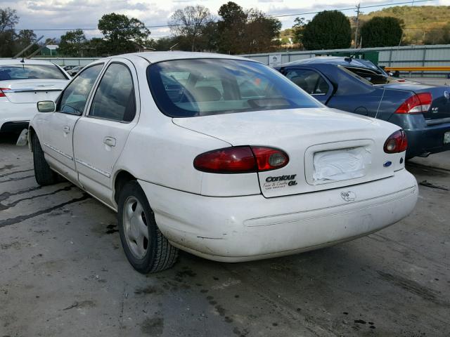 3FALP6539TM133815 - 1996 FORD CONTOUR GL WHITE photo 3