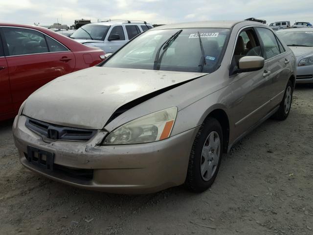 3HGCM56435G709342 - 2005 HONDA ACCORD LX GOLD photo 2