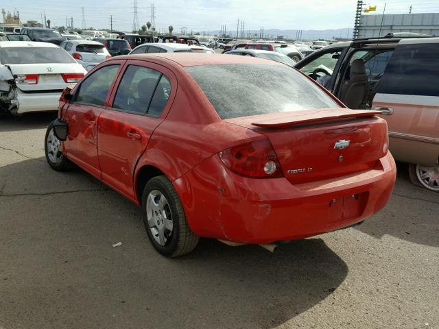 1G1AL55F477165775 - 2007 CHEVROLET COBALT LT RED photo 3