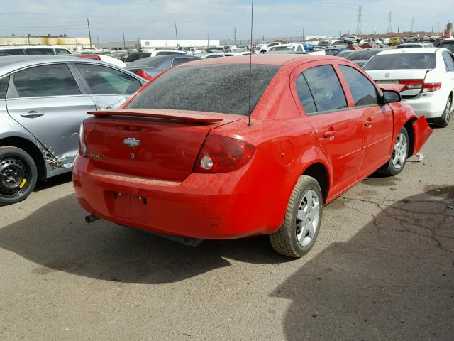 1G1AL55F477165775 - 2007 CHEVROLET COBALT LT RED photo 4