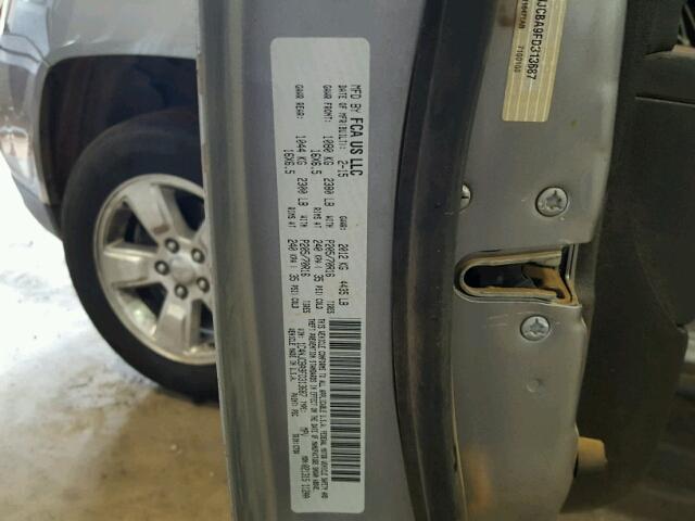 1C4NJCBA9FD313687 - 2015 JEEP COMPASS SP 灰色 照片 10