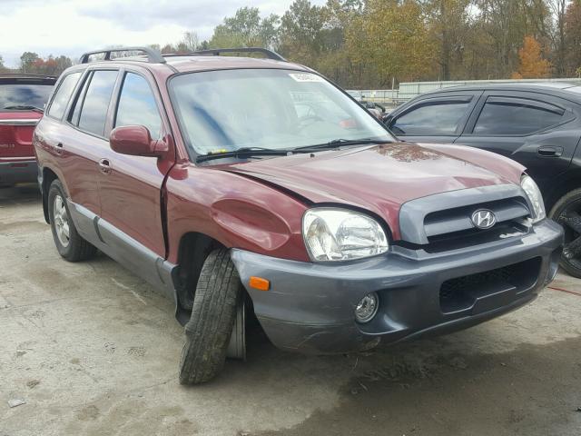 KM8SC73E95U936940 - 2005 HYUNDAI SANTA FE G BURGUNDY photo 1