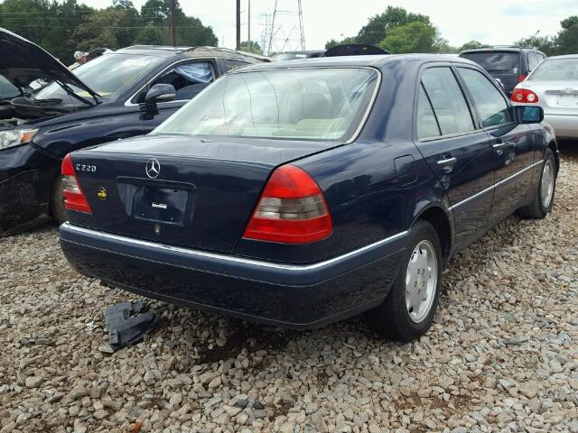 WDBHA22EXTF413838 - 1996 MERCEDES-BENZ C 220 BLUE photo 4