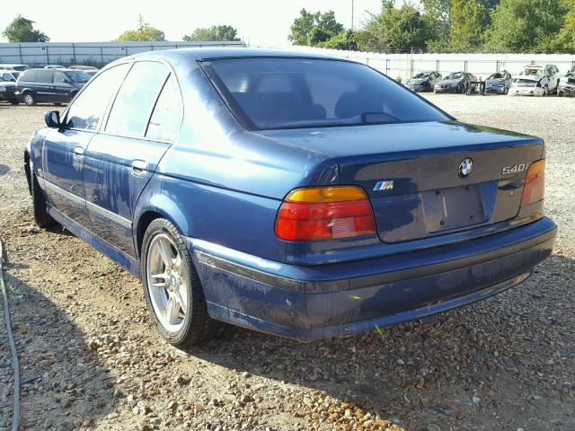 WBADN6344XGM64203 - 1999 BMW 540 I AUTO BLUE photo 3