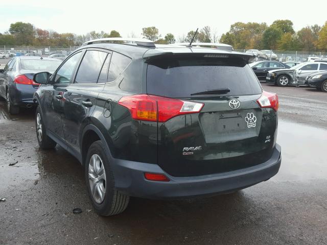 2T3BFREV7DW109234 - 2013 TOYOTA RAV4 LE Yaşıl foto 3