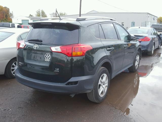 2T3BFREV7DW109234 - 2013 TOYOTA RAV4 LE Yaşıl foto 4