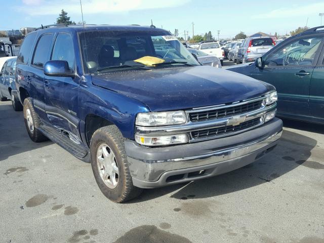 1GNEC13T63R101916 - 2003 CHEVROLET TAHOE C150 BLUE photo 1