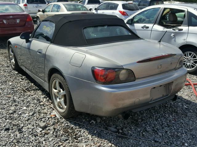 JHMAP11441T004493 - 2001 HONDA S2000 SILVER photo 3