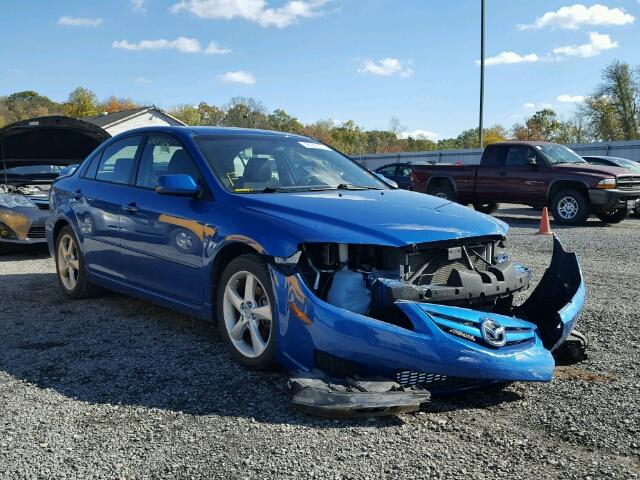 1YVHP84C075M16977 - 2007 MAZDA 6 BLUE photo 1