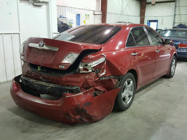 4T1BB46K29U094807 - 2009 TOYOTA CAMRY HYBR RED photo 4