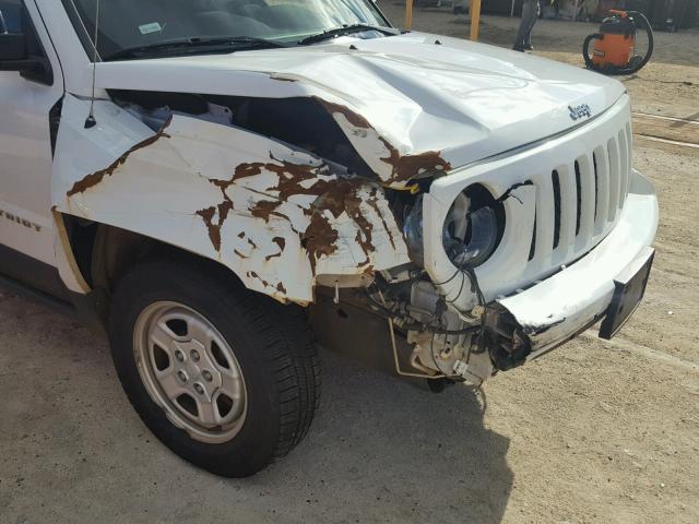 1C4NJRBB0GD668857 - 2016 JEEP PATRIOT WHITE photo 9