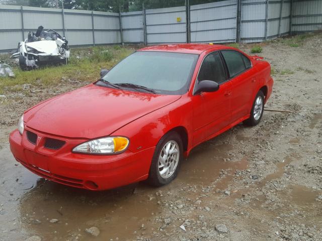1G2NF52E74M682484 - 2004 PONTIAC GRAND AM S RED photo 2
