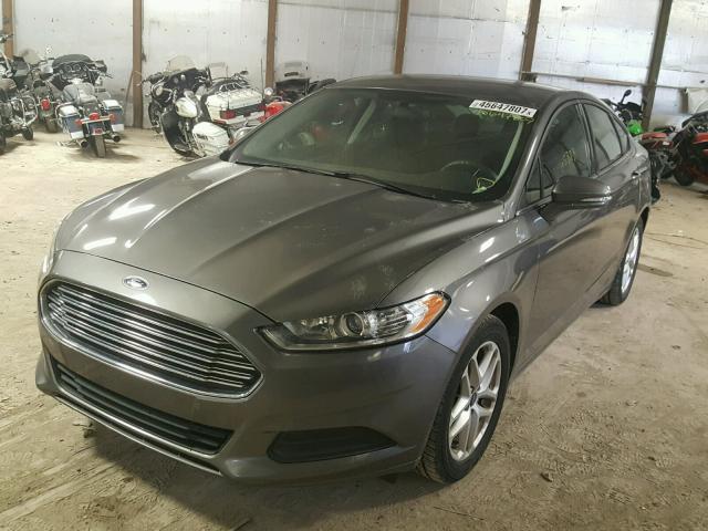 3FA6P0H76ER221574 - 2014 FORD FUSION SE BLACK photo 2