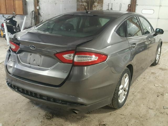 3FA6P0H76ER221574 - 2014 FORD FUSION SE BLACK photo 4