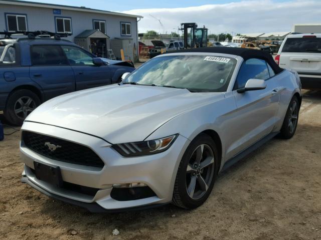 1FATP8EM3G5257840 - 2016 FORD MUSTANG SILVER photo 2