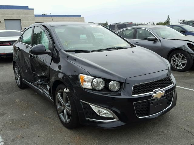 1G1JG5SB5F4142902 - 2015 CHEVROLET SONIC RS BLACK photo 1