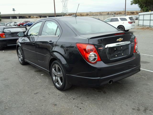 1G1JG5SB5F4142902 - 2015 CHEVROLET SONIC RS BLACK photo 3