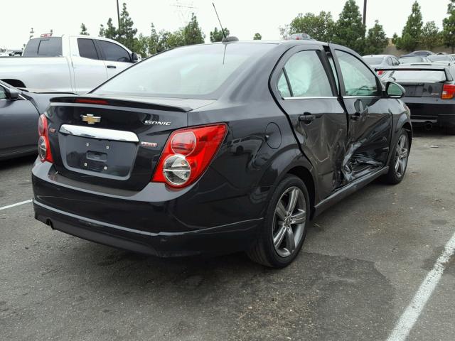 1G1JG5SB5F4142902 - 2015 CHEVROLET SONIC RS BLACK photo 4