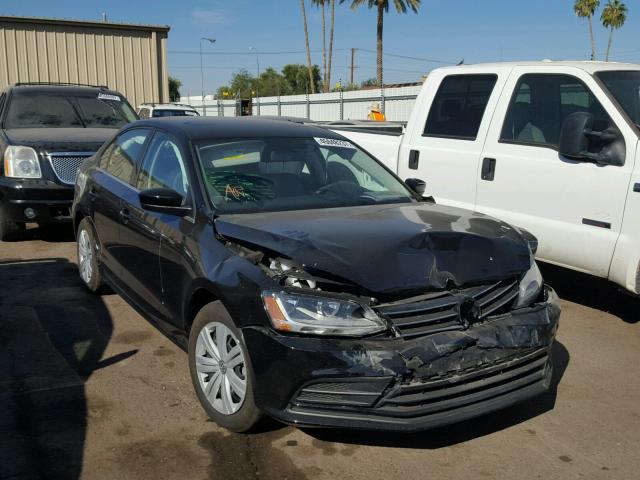 3VW167AJ6HM377795 - 2017 VOLKSWAGEN JETTA S BLACK photo 1