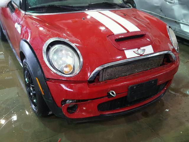 WMWMF73597TL85306 - 2007 MINI COOPER S RED photo 9