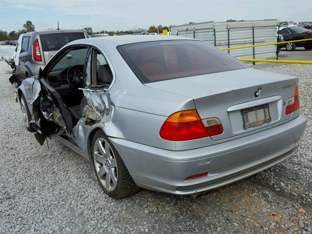 WBABN33411JW56582 - 2001 BMW 325 CI GRAY photo 3