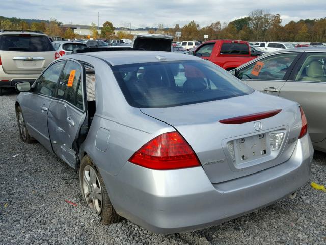 1HGCM56817A114901 - 2007 HONDA ACCORD EX SILVER photo 3