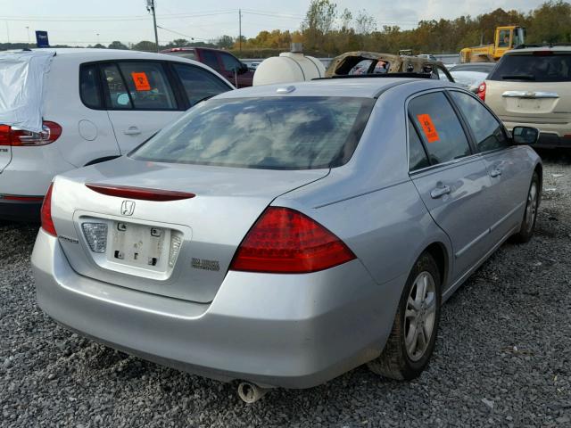 1HGCM56817A114901 - 2007 HONDA ACCORD EX SILVER photo 4