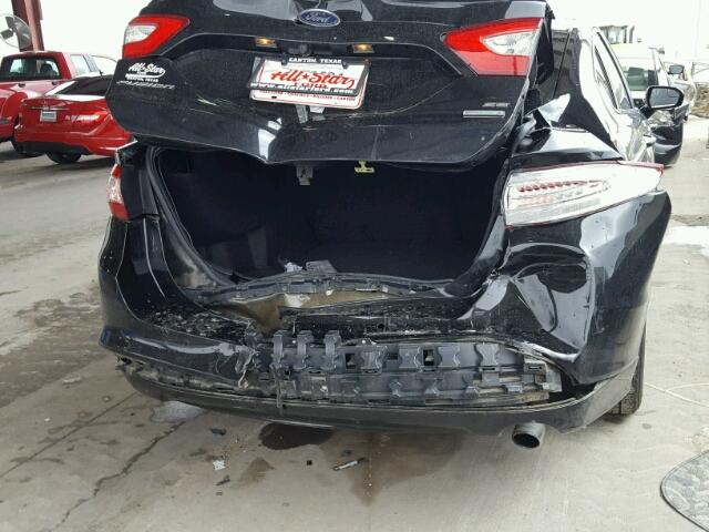 3FA6P0HR1DR342464 - 2013 FORD FUSION SE BLACK photo 9