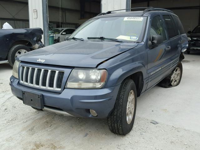 1J4GX48S34C211005 - 2004 JEEP GRAND CHER BLUE photo 2