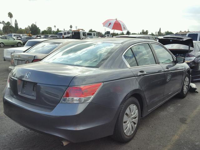 1HGCP2F31AA137774 - 2010 HONDA ACCORD GRAY photo 4