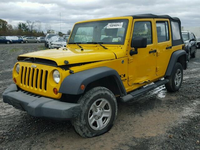 1J4GA39139L755349 - 2009 JEEP WRANGLER U YELLOW photo 2