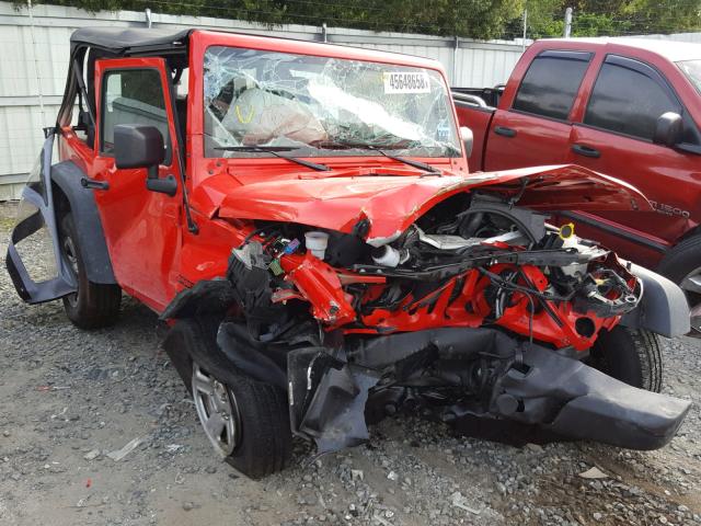 1C4AJWAG3FL731285 - 2015 JEEP WRANGLER S 红色 照片 1