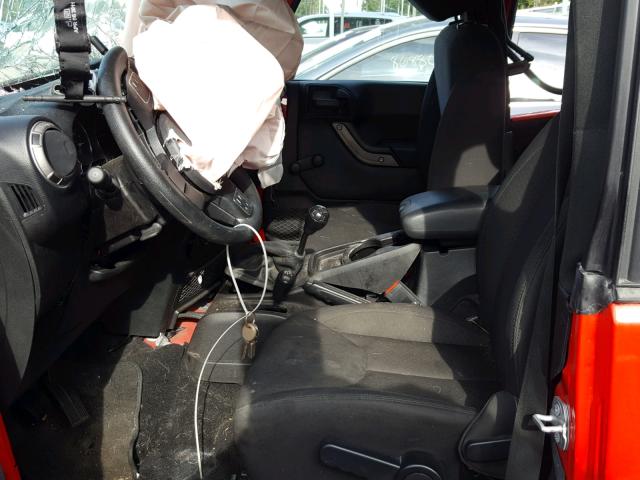 1C4AJWAG3FL731285 - 2015 JEEP WRANGLER S 红色 照片 5