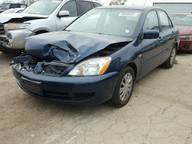 JA3AJ26E06U073692 - 2006 MITSUBISHI LANCER BLUE photo 2