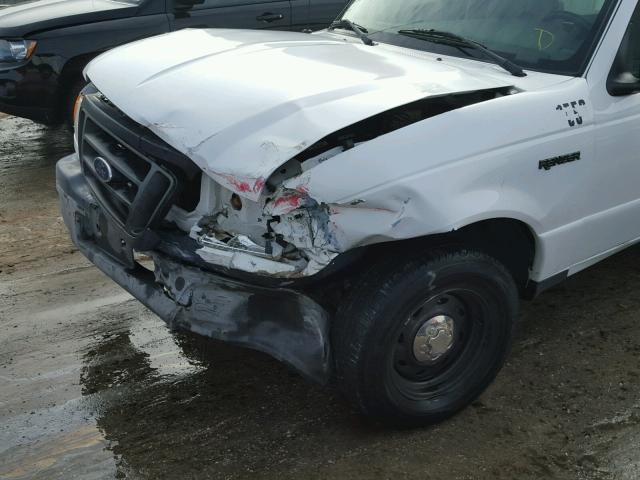 1FTYR10D15PA87892 - 2005 FORD RANGER WHITE photo 9