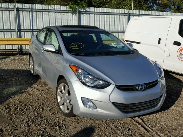 5NPDH4AE3DH250496 - 2013 HYUNDAI ELANTRA GL SILVER photo 1