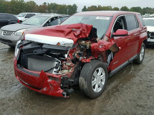 2GKALMEK5F6163194 - 2015 GMC TERRAIN SL RED photo 2