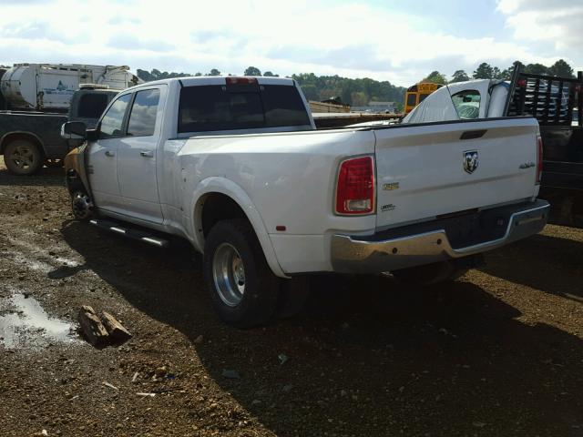 3C63RRJLXFG585245 - 2015 RAM 3500 LARAM WHITE photo 3