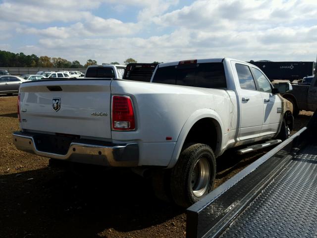 3C63RRJLXFG585245 - 2015 RAM 3500 LARAM WHITE photo 4