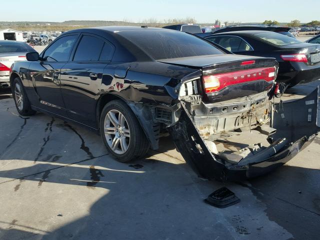 2B3CL3CG3BH553868 - 2011 DODGE CHARGER BLUE photo 3