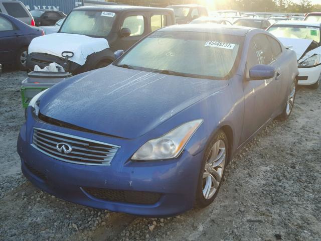 JNKCV64E08M124540 - 2008 INFINITI G37 BASE BLUE photo 2