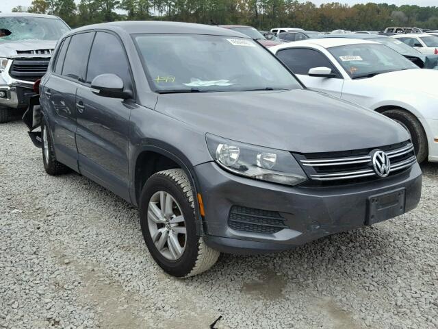 WVGBV7AX7CW001612 - 2012 VOLKSWAGEN TIGUAN S GRAY photo 1