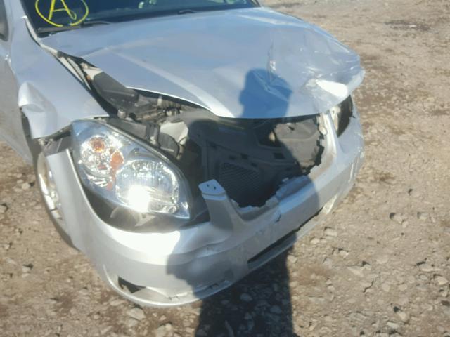 1G2AL18F477120111 - 2007 PONTIAC G5 SILVER photo 9