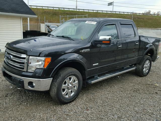 1FTFW1ET4DKG43446 - 2013 FORD F150 SUPER BLACK photo 2