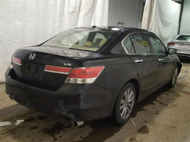 1HGCP3F82BA026086 - 2011 HONDA ACCORD EXL BLACK photo 4