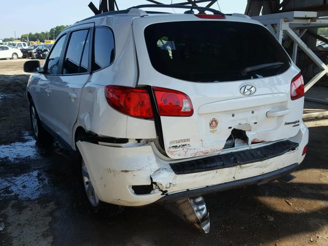 5NMSH73E49H255331 - 2009 HYUNDAI SANTA FE S WHITE photo 3